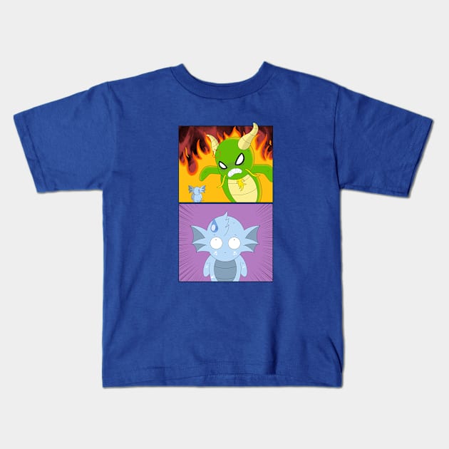 Dragon Chibi Comic Kids T-Shirt by garciajey